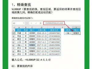 以Vlookup函数为核心：Excel数据查询与匹配——Vlookup函数详解及使用指南