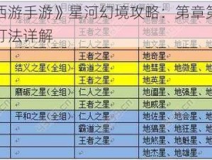 《梦幻西游手游》星河幻境攻略：第章第关突破策略与打法详解