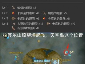 塞尔达传说王国之泪滑翔伞获取攻略揭秘：解锁翱翔天际的必备装备