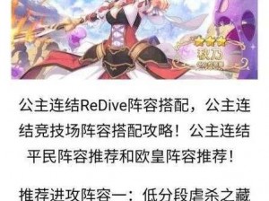 公主连结月卡党深度挖矿指南：最强竞技场阵容配置与策略打法攻略