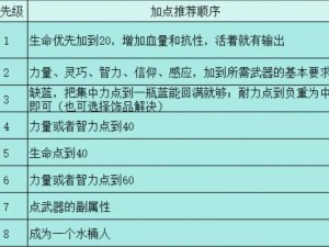 如何高效加点：艾尔登法环138级角色进阶攻略