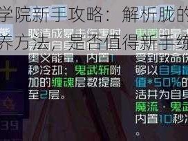 魂器学院新手攻略：解析胧的技能与培养方法，是否值得新手练胧？