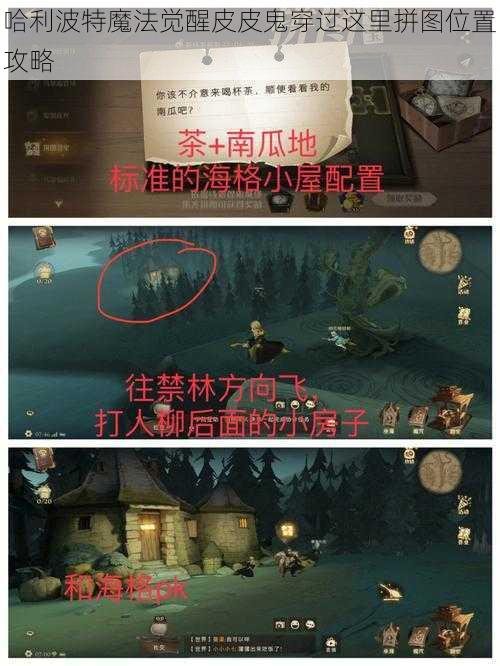 哈利波特魔法觉醒皮皮鬼穿过这里拼图位置攻略