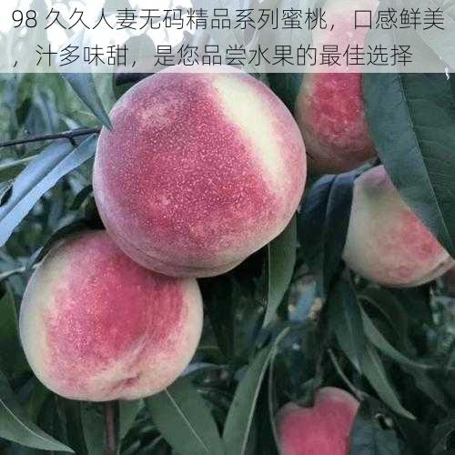 98 久久人妻无码精品系列蜜桃，口感鲜美，汁多味甜，是您品尝水果的最佳选择