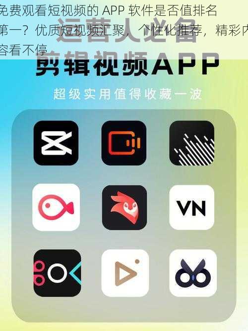 免费观看短视频的 APP 软件是否值排名第一？优质短视频汇聚，个性化推荐，精彩内容看不停