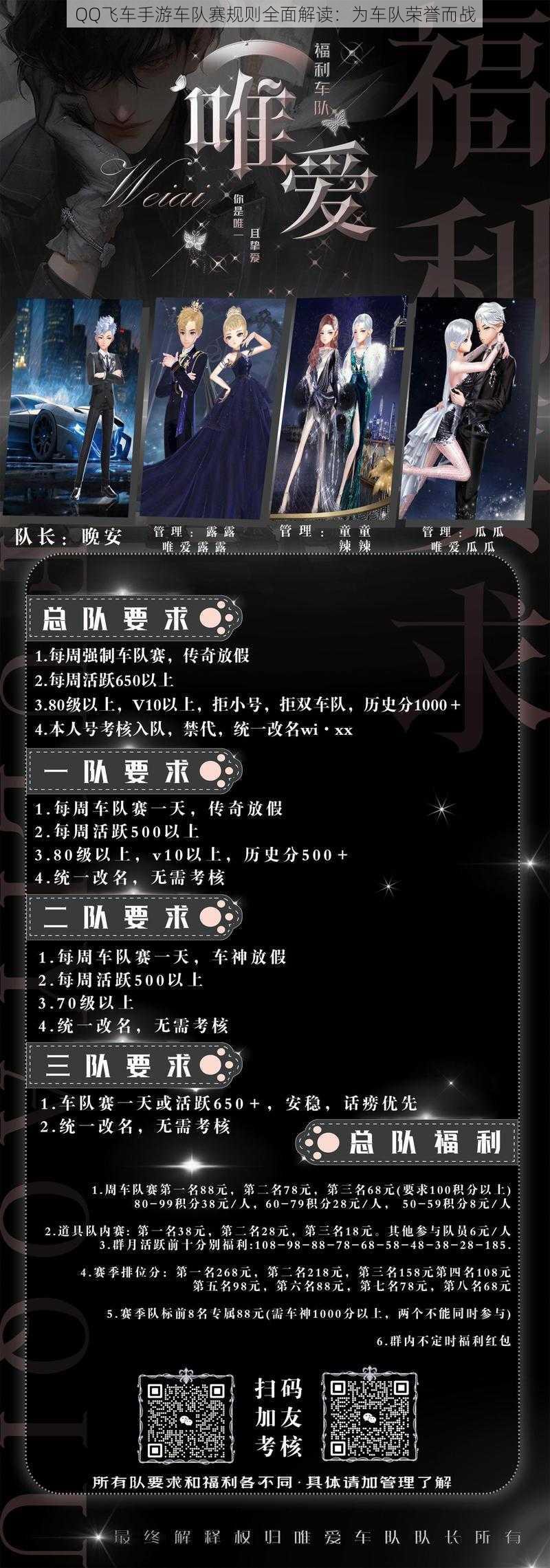 QQ飞车手游车队赛规则全面解读：为车队荣誉而战