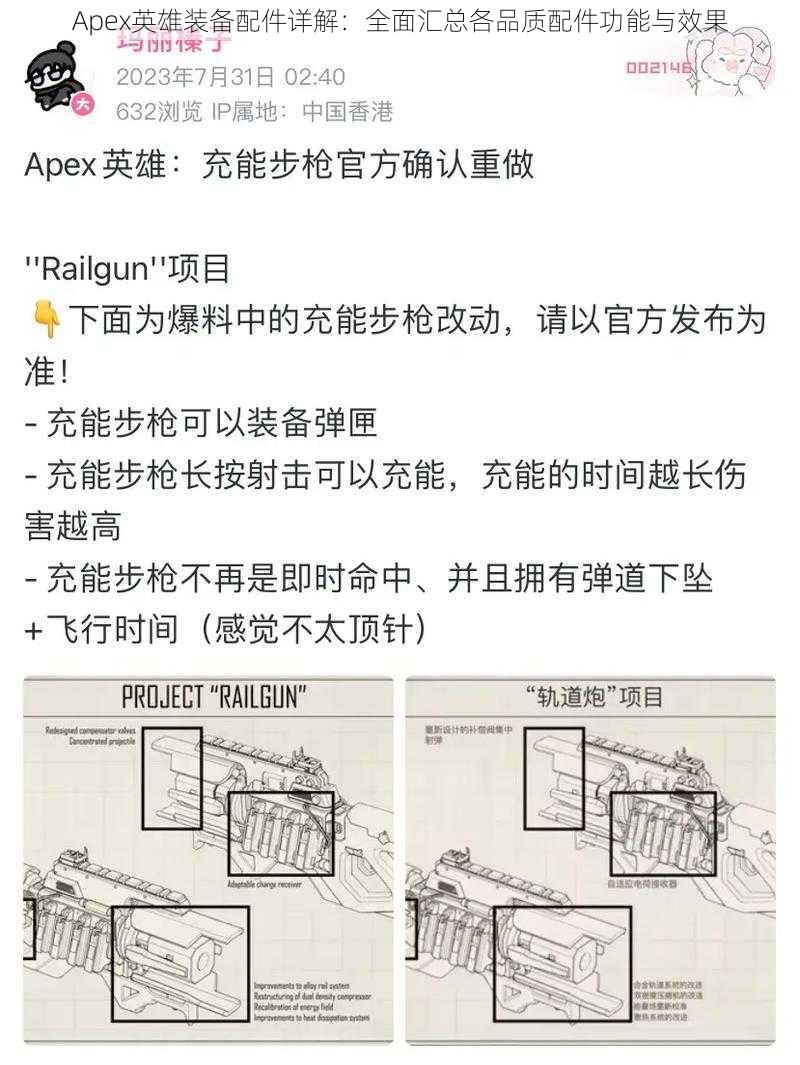 Apex英雄装备配件详解：全面汇总各品质配件功能与效果