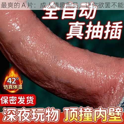 最爽的 A 片：成人情趣用品，让你欲罢不能