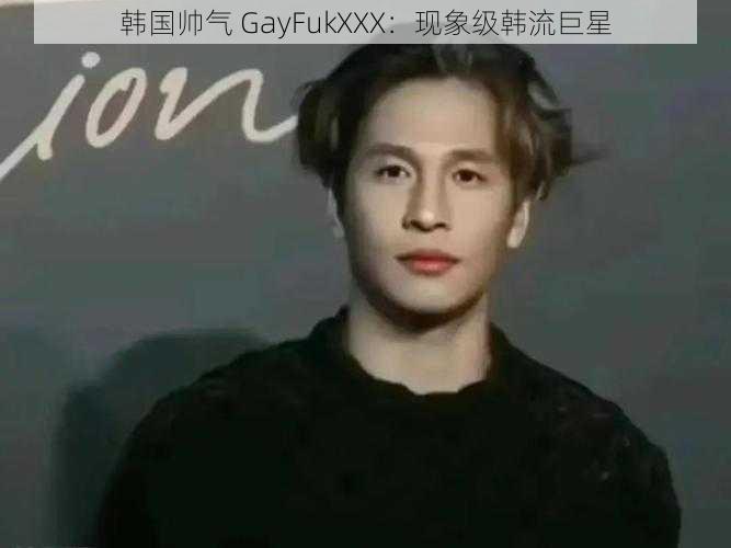 韩国帅气 GayFukXXX：现象级韩流巨星