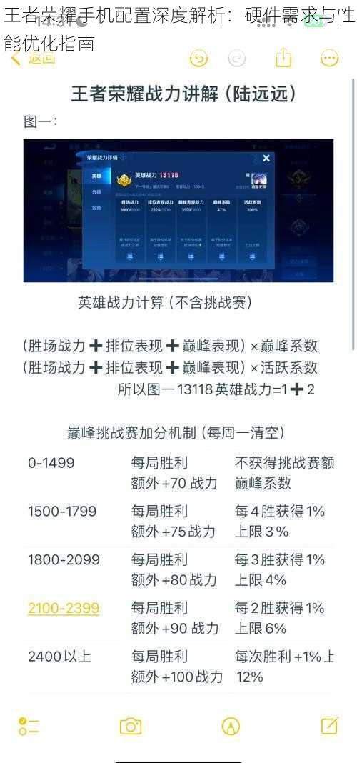 王者荣耀手机配置深度解析：硬件需求与性能优化指南