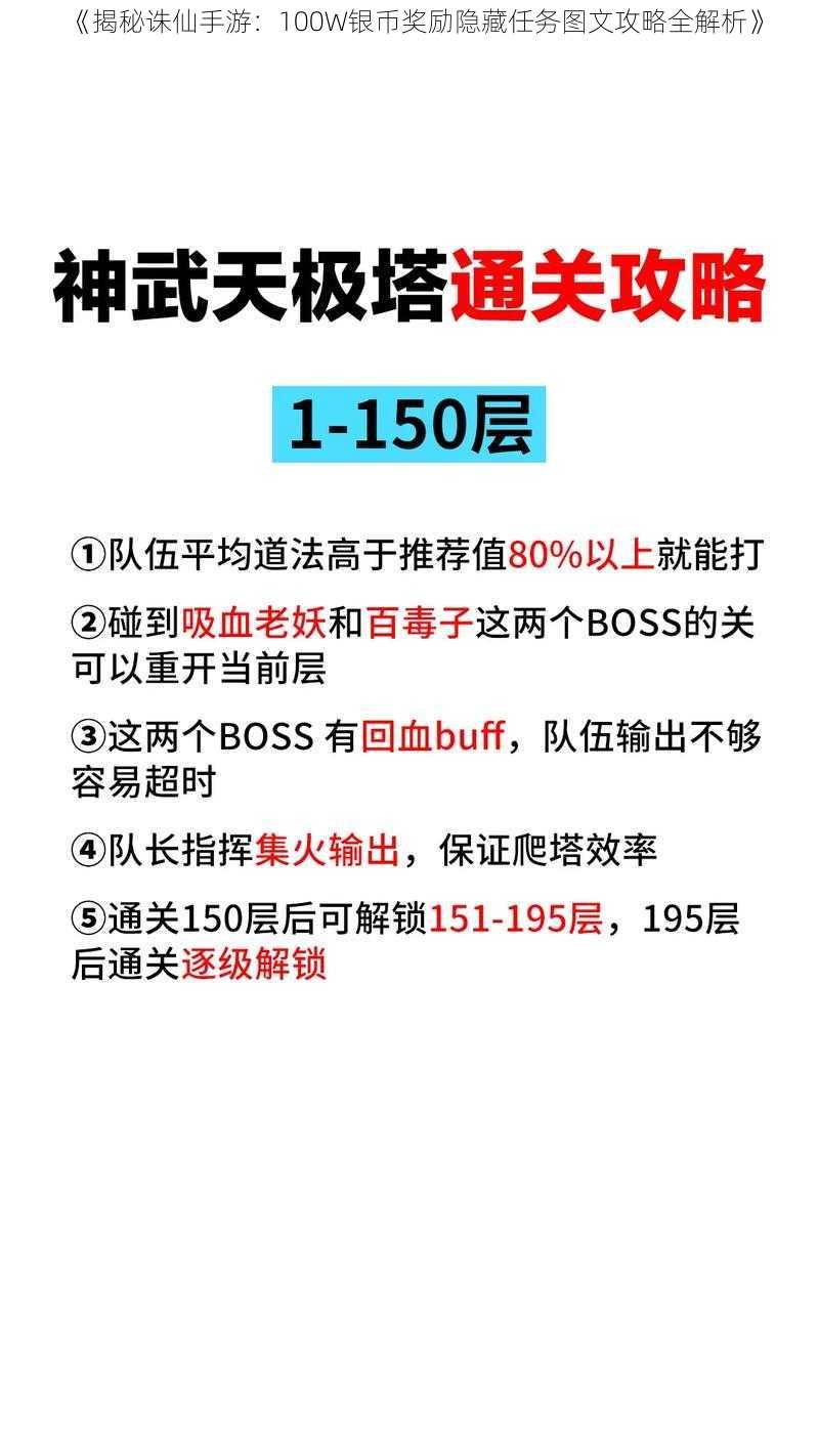 《揭秘诛仙手游：100W银币奖励隐藏任务图文攻略全解析》