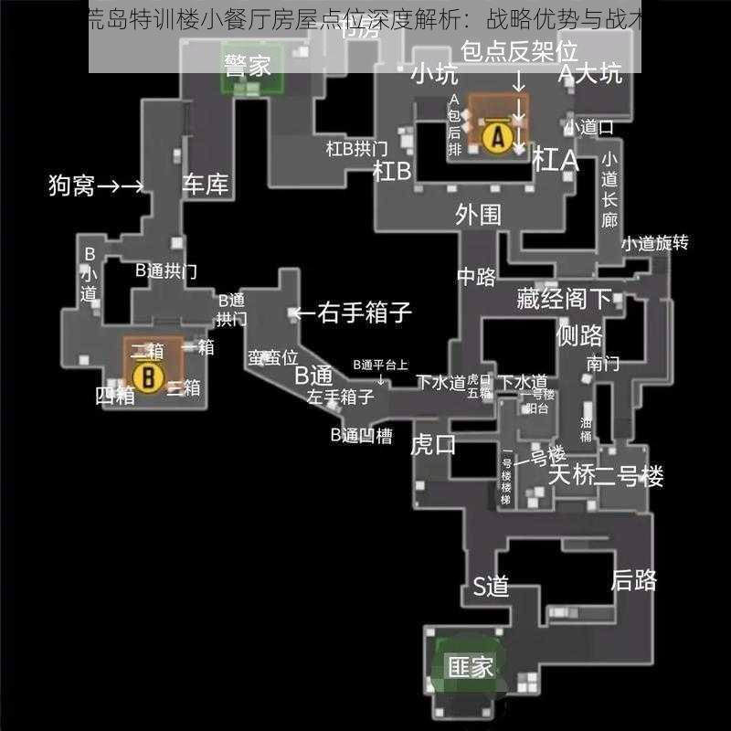 CF手游荒岛特训楼小餐厅房屋点位深度解析：战略优势与战术布局探讨