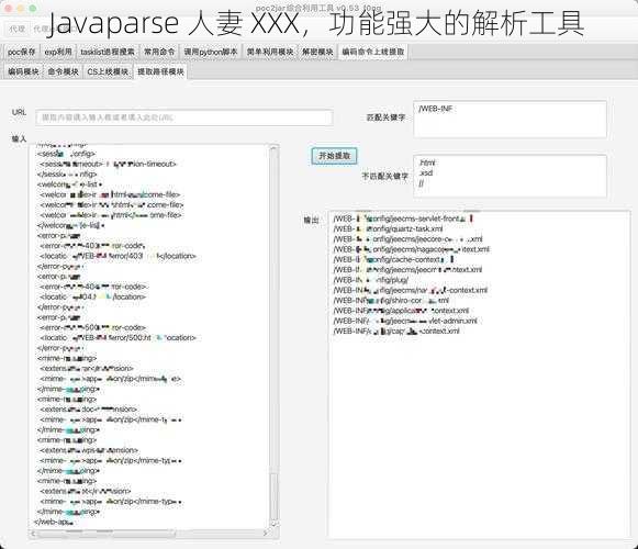 Javaparse 人妻 XXX，功能强大的解析工具
